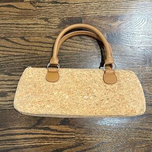 Primeware Inc insulated wine tote, natural cork handbag.